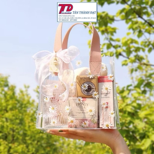 Túi Tote Ins Sáng Tạo Đám Cưới Trong Suốt