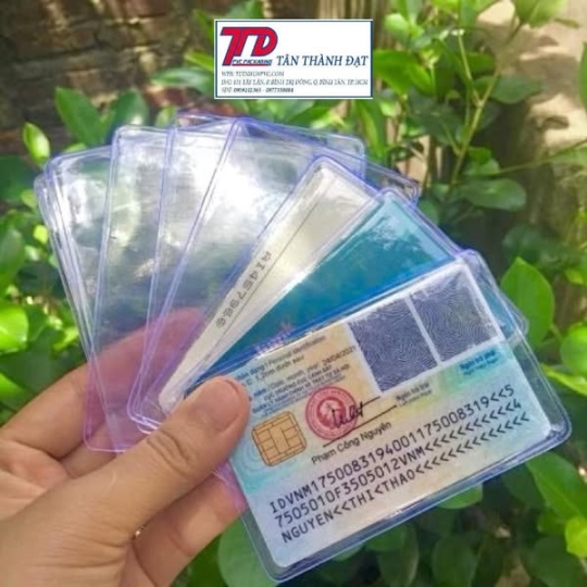 Vỏ Bọc Thẻ Căn Cước Công Dân, Bao Đựng CCCD Bằng Lái Xe, Thẻ ATM Siêu Dẻo Dai, Trong Suốt Và Có Nắp