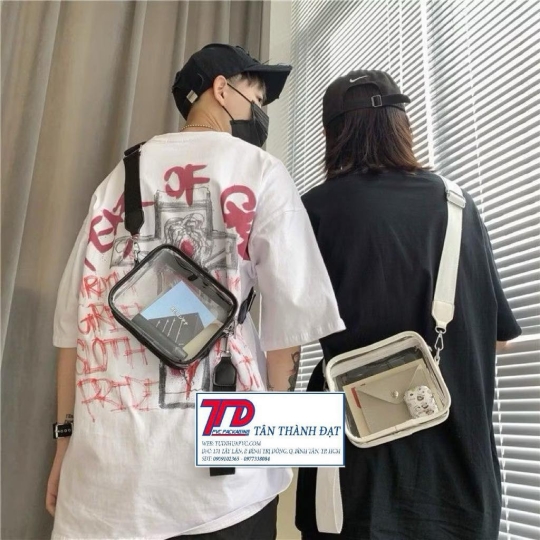 Túi Đeo Chéo Trong Suốt Unisex – Cá Tính, Street Style Cực Chất